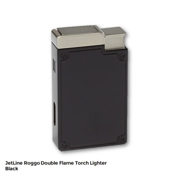 JetLine Roggo Double Flame Torch Lighter black