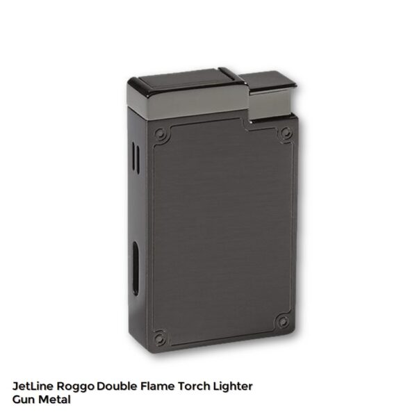JetLine Roggo Double Flame Torch Lighter gun metal