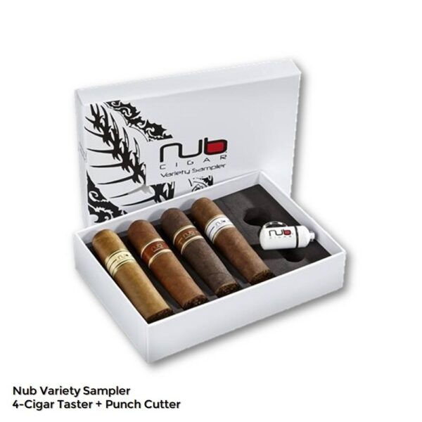 Nub 4-Cigar Taster Pack + Punch Cutter