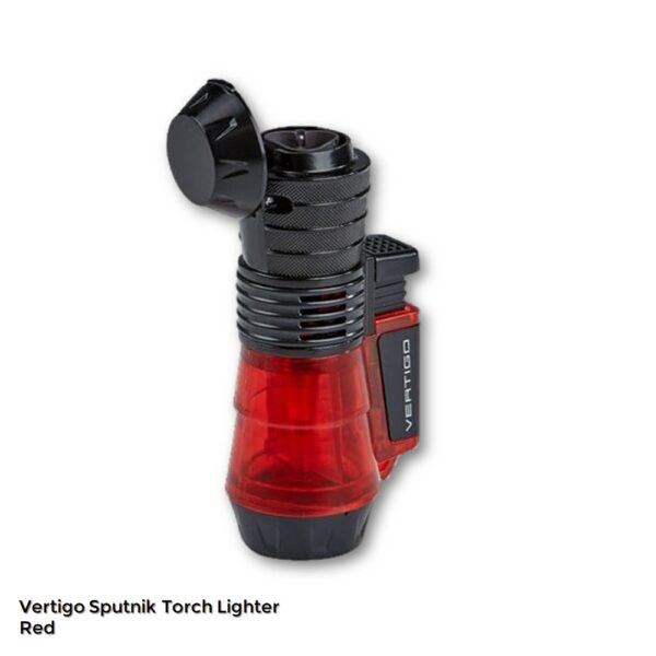 Vertigo Sputnik Torch Lighter Red Open