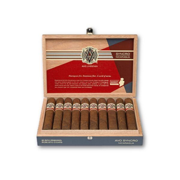 AVO Syncro Nicaragua Box Pressed Robusto Cigars Open Box